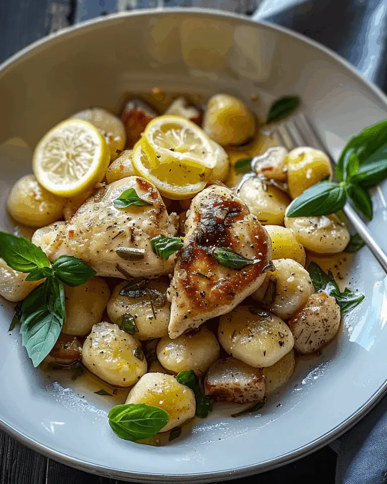 Lemon Gnocchi Chicken