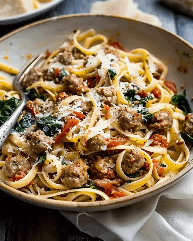 Creamy Tuscan Sausage Pasta