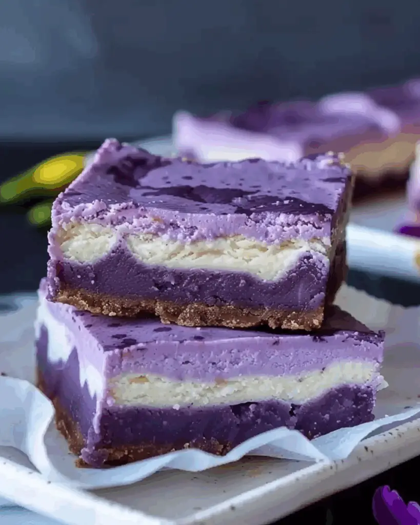 Ube Cheesecake Bars