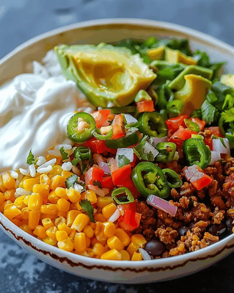 Savory Taco Rice Bowl Recipe