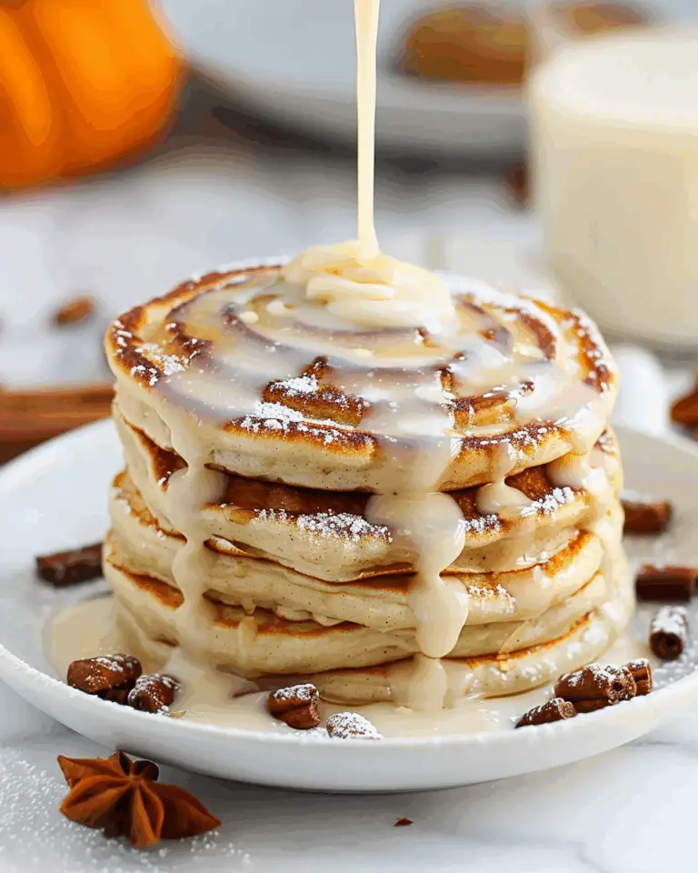 Perfect Cinnamon Roll Pancakes