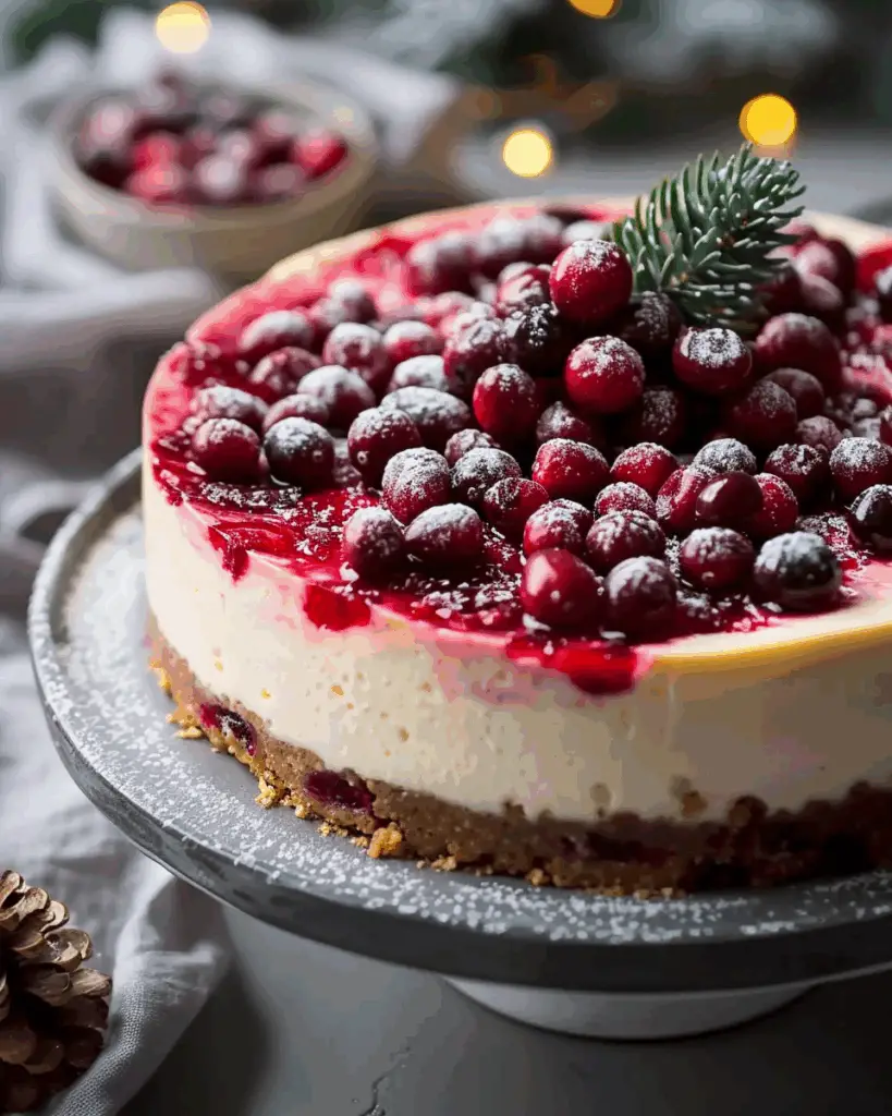 Cranberry Cheesecake