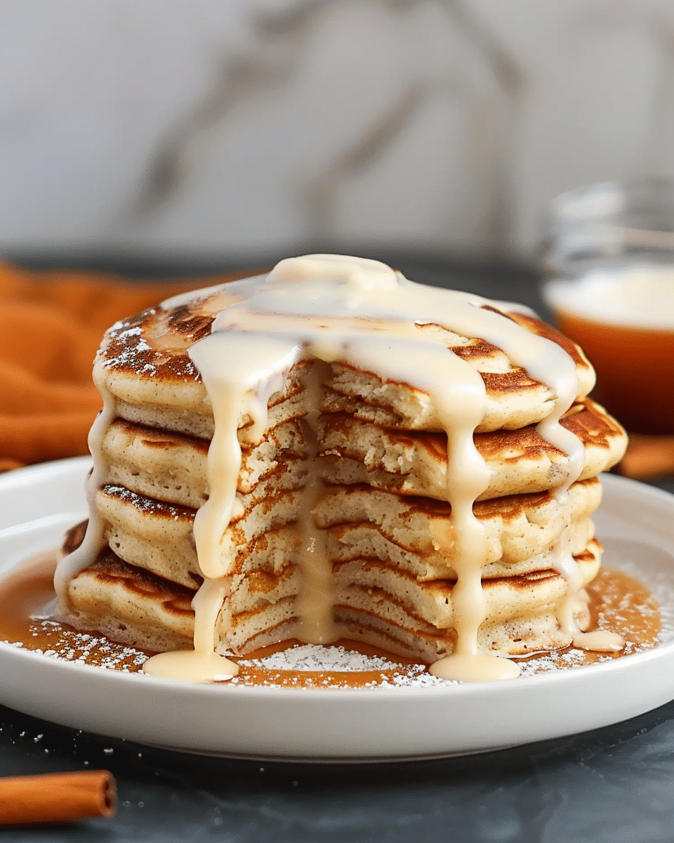 Perfect Cinnamon Roll Pancakes