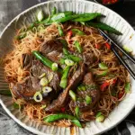 Coulotte Steak Pancit (Filipino Rice Noodles)