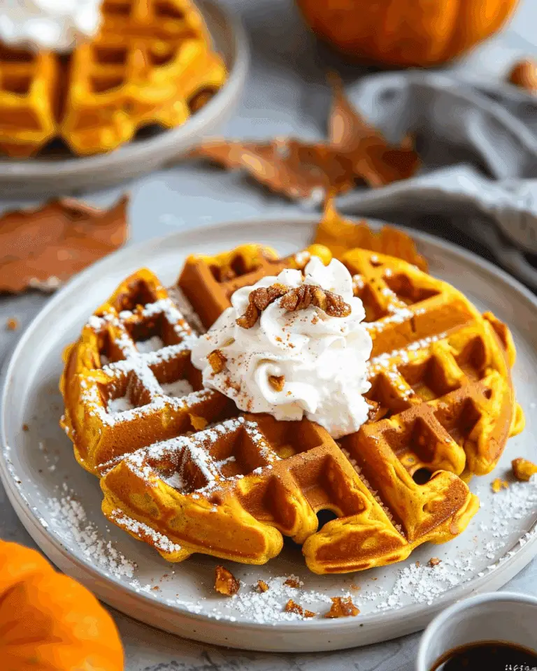 Easy Pumpkin Waffles
