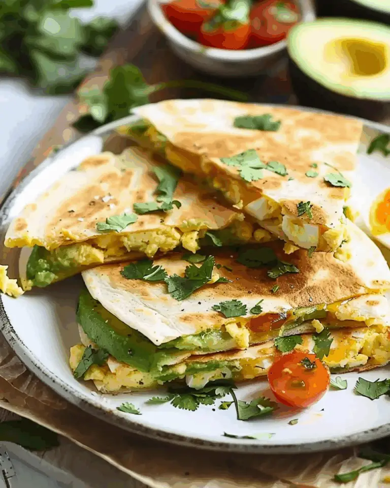 Egg Avocado Breakfast Quesadilla
