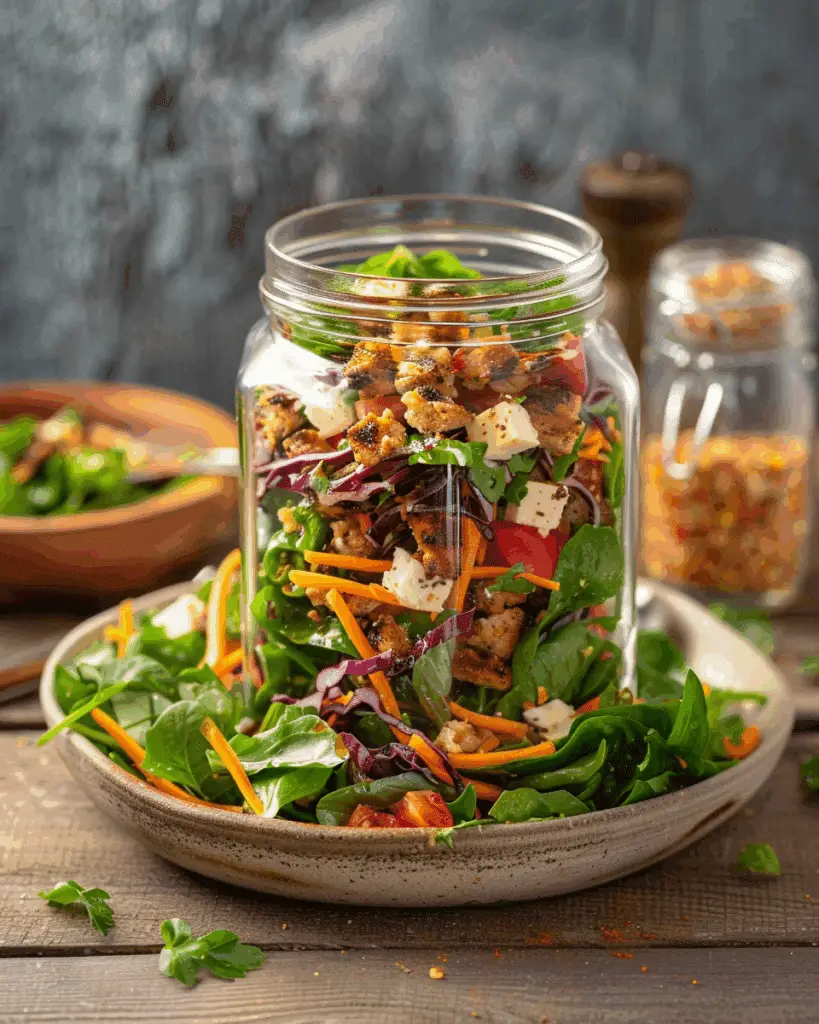 Salad Shakers with Ground Beef