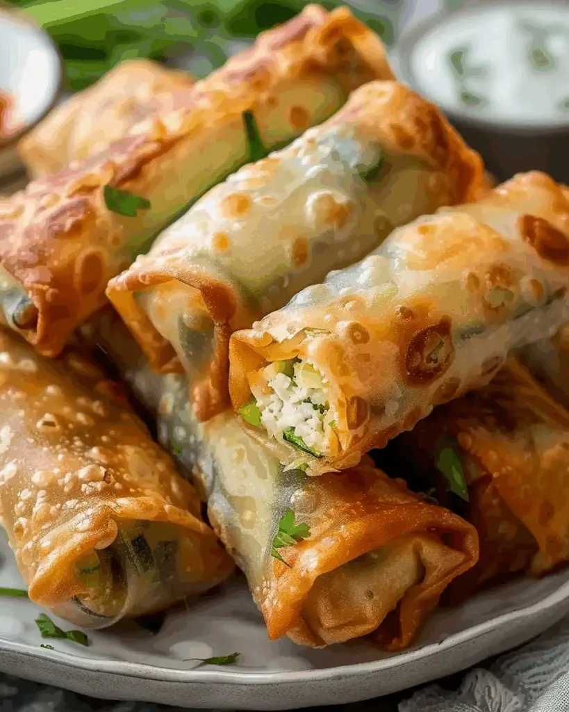 Zucchini Cottage Cheese Spring Rolls