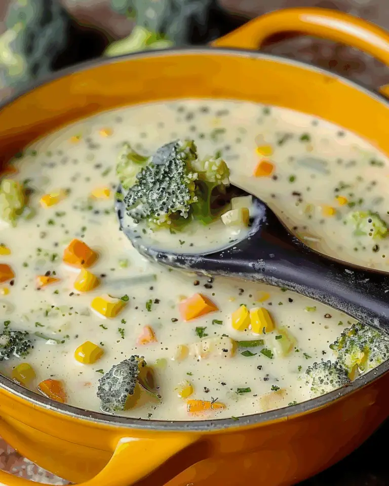 Creamy Broccoli Cheddar Soup Recipe