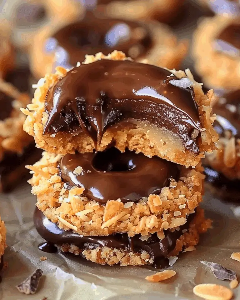 Homemade Samoas Girl Scout Cookies