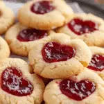 Jam Heart Cookies (Thumbprint Cookies)