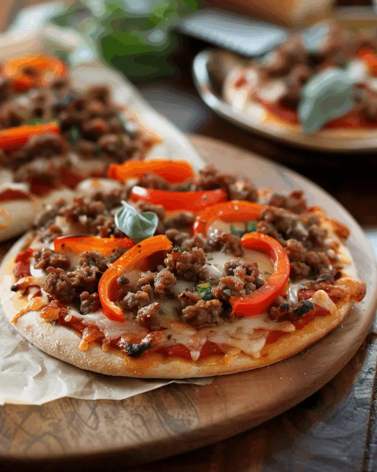 Personal Beef Pizzas