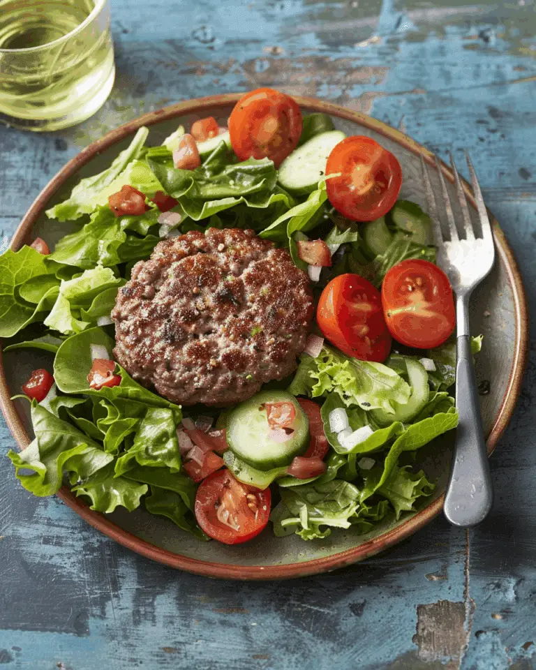Burger on a Salad Four Ways