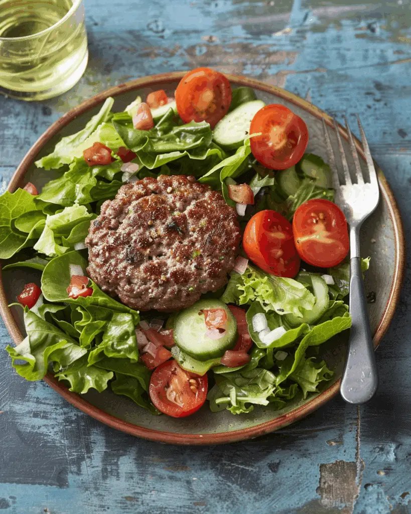 Burger on a Salad Four Ways