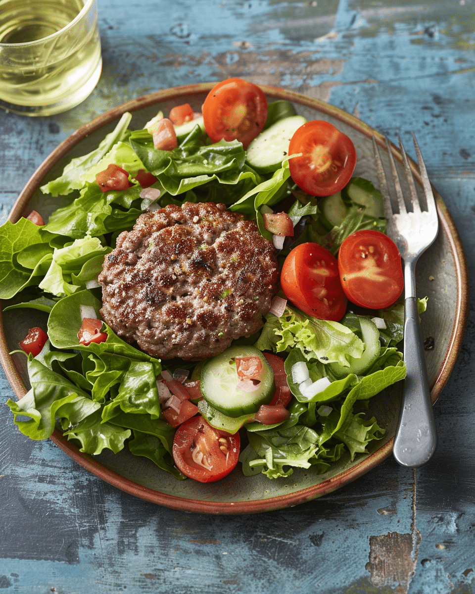 Burger on a Salad Four Ways