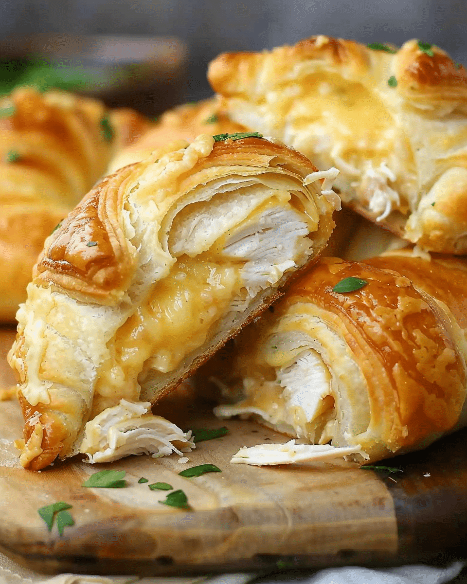 Cheesy Chicken Crescent Rolls