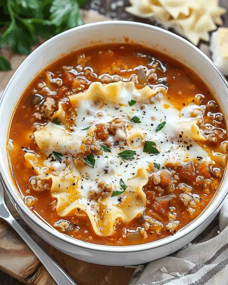 Lasagna Soup