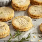 Savory Shortbread Cookies with Rosemary