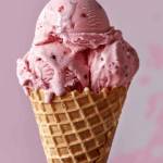 Strawberry Ice Cream Cone