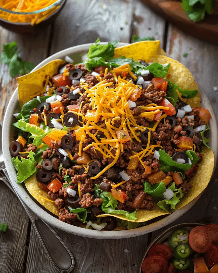 Beef Confetti Taco Salad