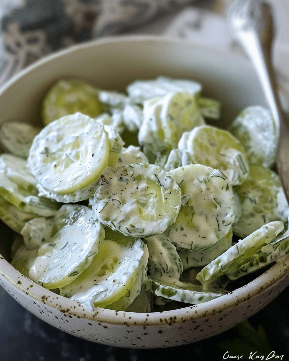 Creamy Cucumber Salad
