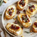 Easy and Quick Holiday Brie Crostini Appetizers