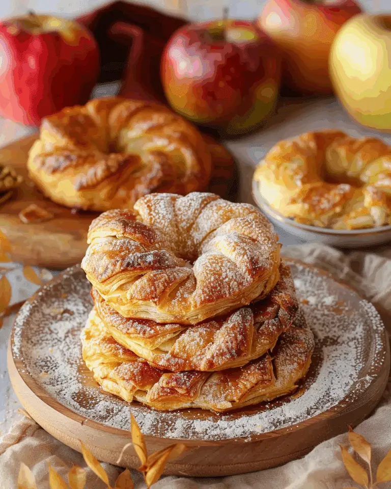 Apple Rings with Puff Pastry