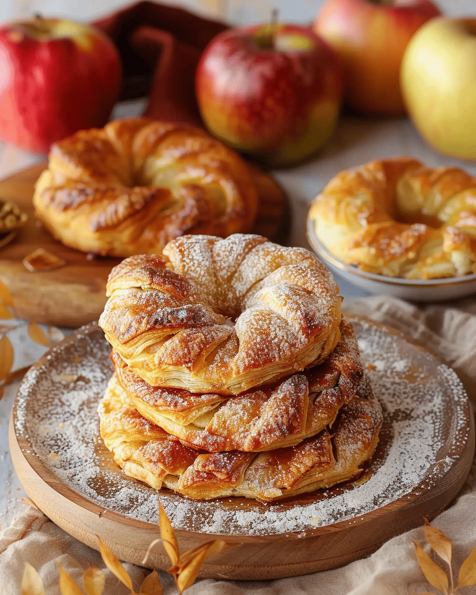 Apple Rings with Puff Pastry