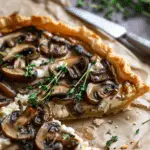 Mushroom Tart with Goat Cheese