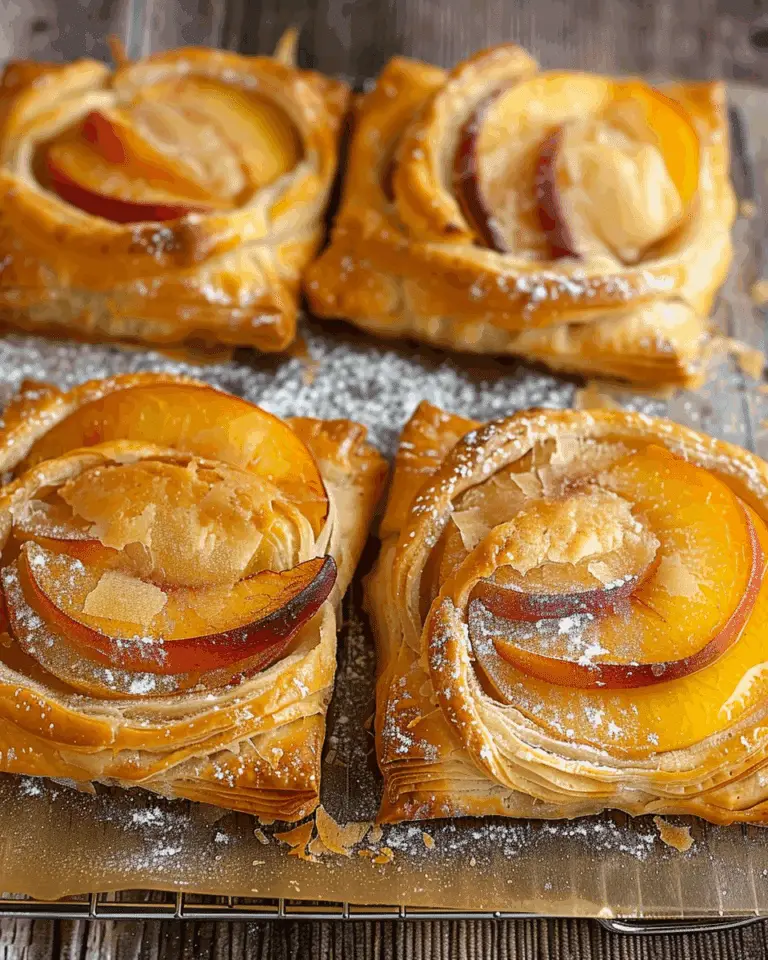 Peach Puff Pastry