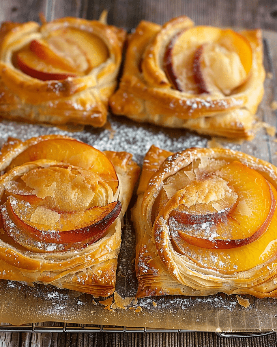 Peach Puff Pastry