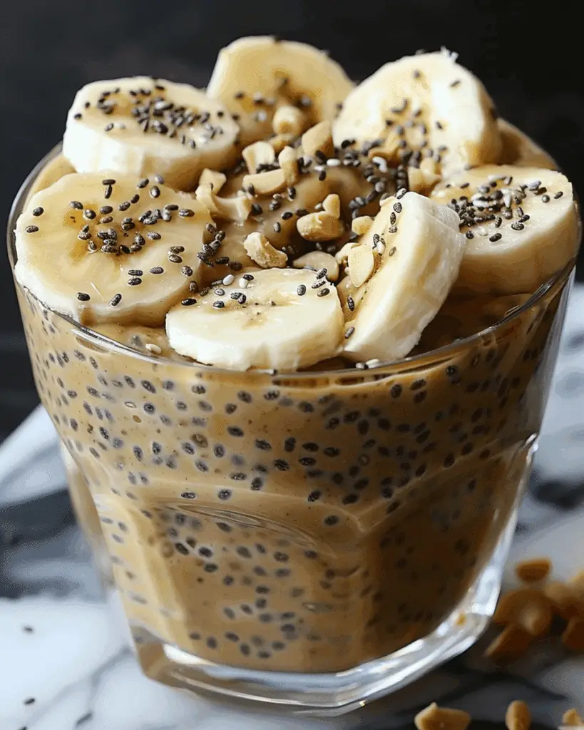 Peanut Butter Banana Chia Pudding