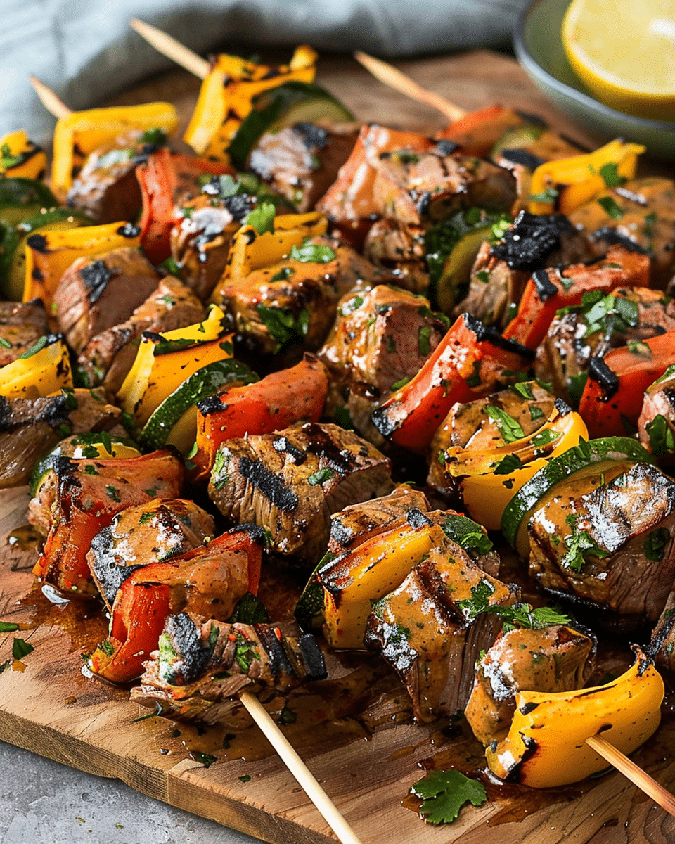 Peruvian Steak Kabobs