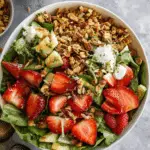 Strawberry Crunch Salad with Champagne Vinaigrette