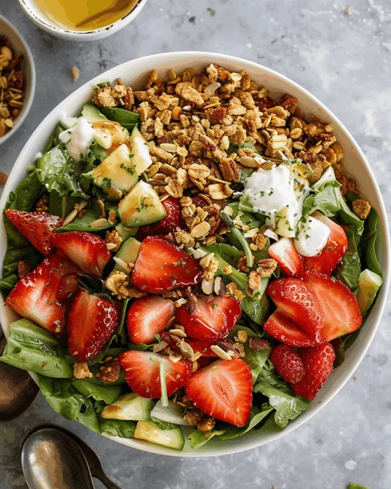 Strawberry Crunch Salad with Champagne Vinaigrette