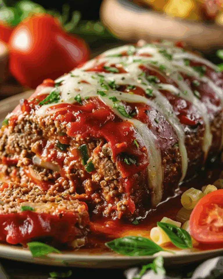 Stuffed Italian Meatloaf