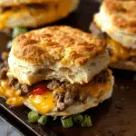 Chopped Cheeseburger Biscuits