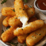 Healthy Mozzarella Sticks with String Cheese