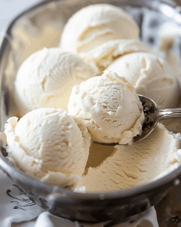 Homemade Vanilla Ice Cream (No Eggs)