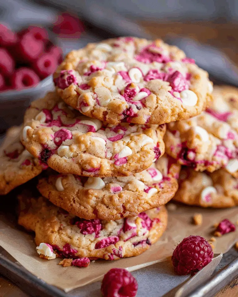 White Chocolate Raspberry Cookies