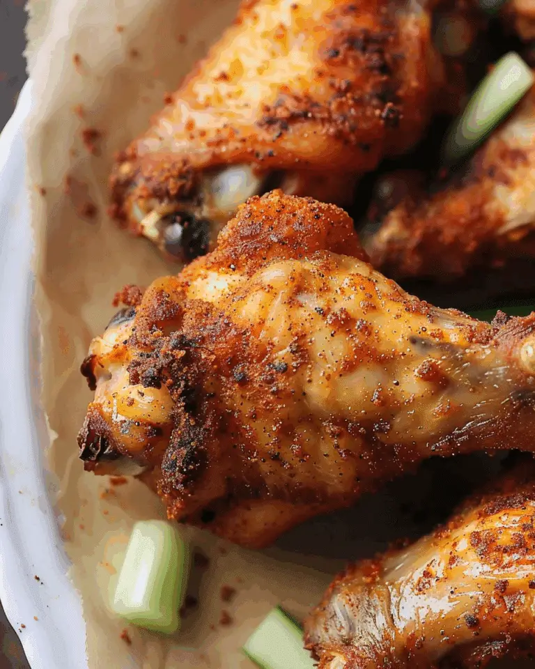 Dry Rubbed Baked Chicken Wings
