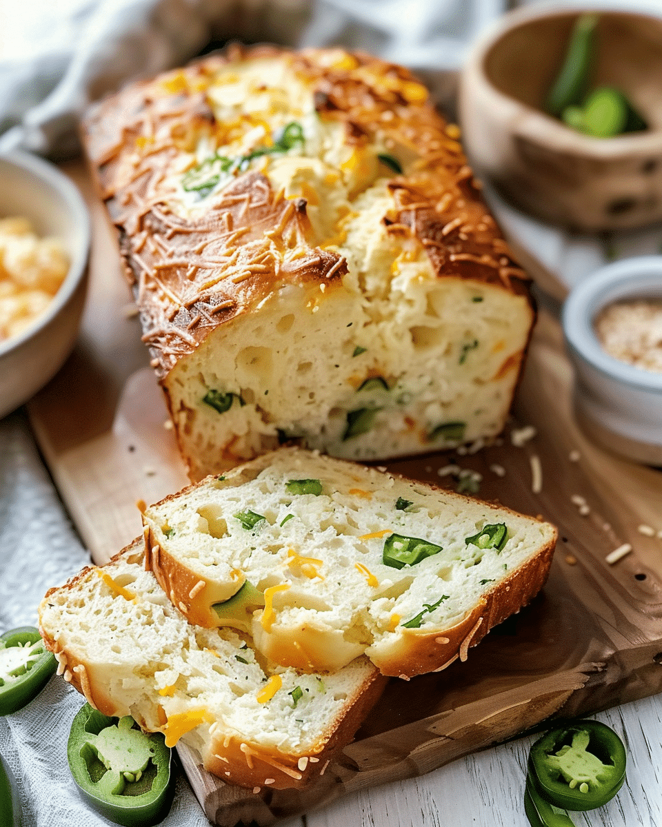 Easy Jalapeño Cheddar Bread