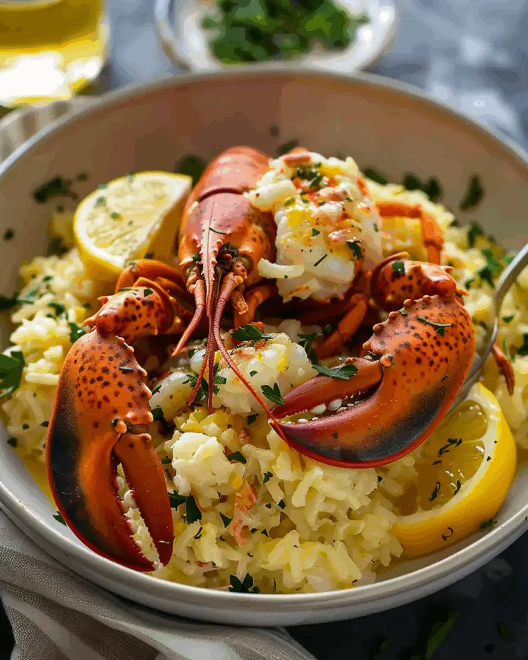 Lemon Butter Lobster Risotto