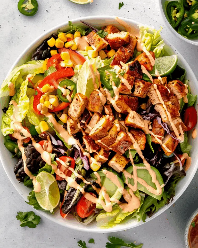 Spicy Southwest Salad (with Spicy Ranch Dressing)