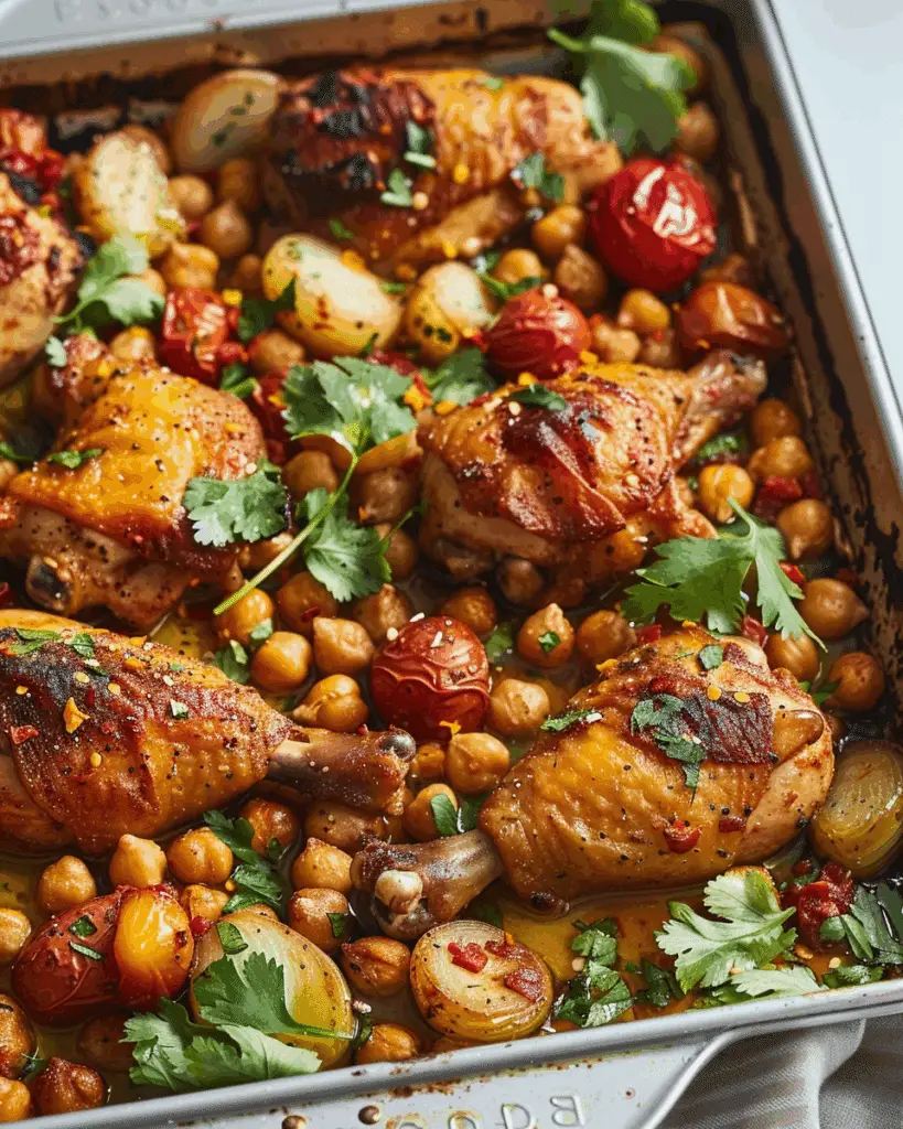 Chicken and Chickpea Tray Bake