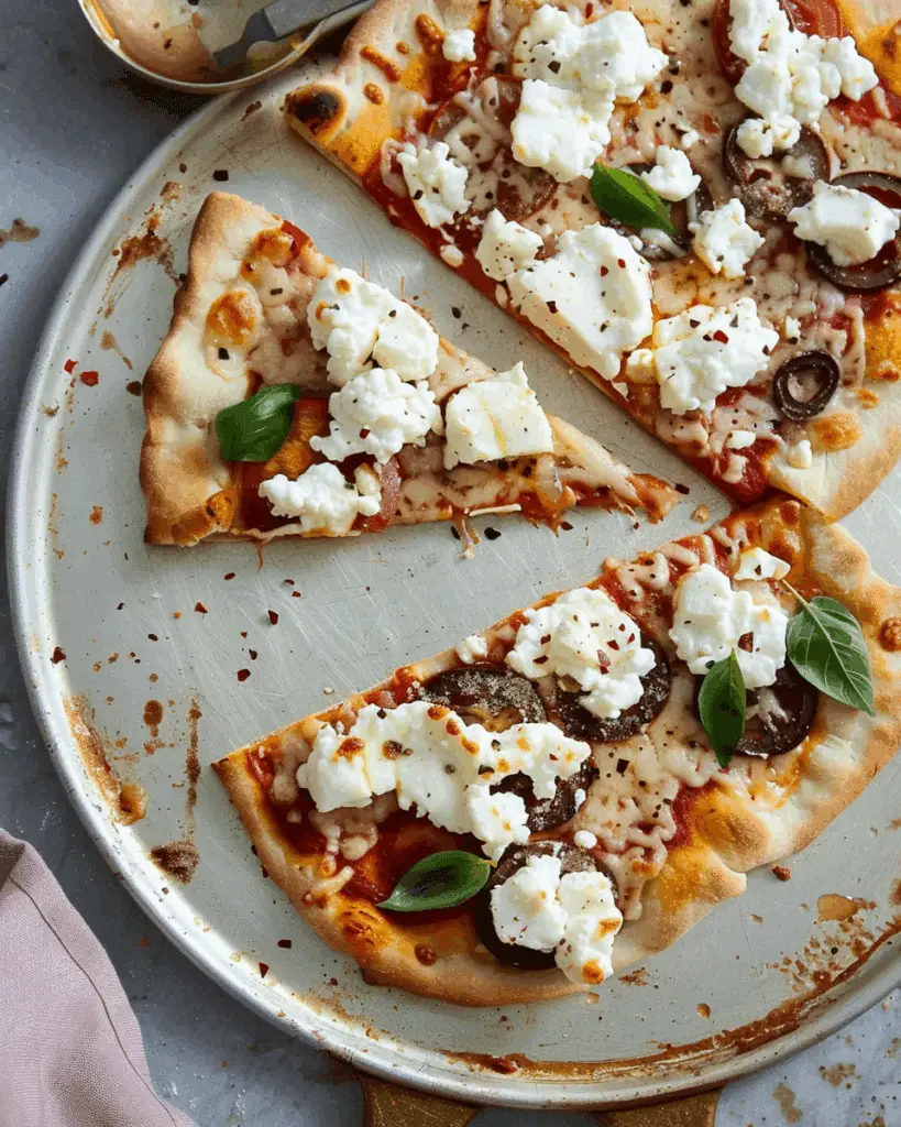 Goat Cheese Flatbread Pizza