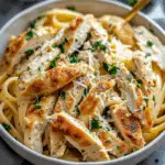 Healthy Garlic Parmesan Chicken Pasta