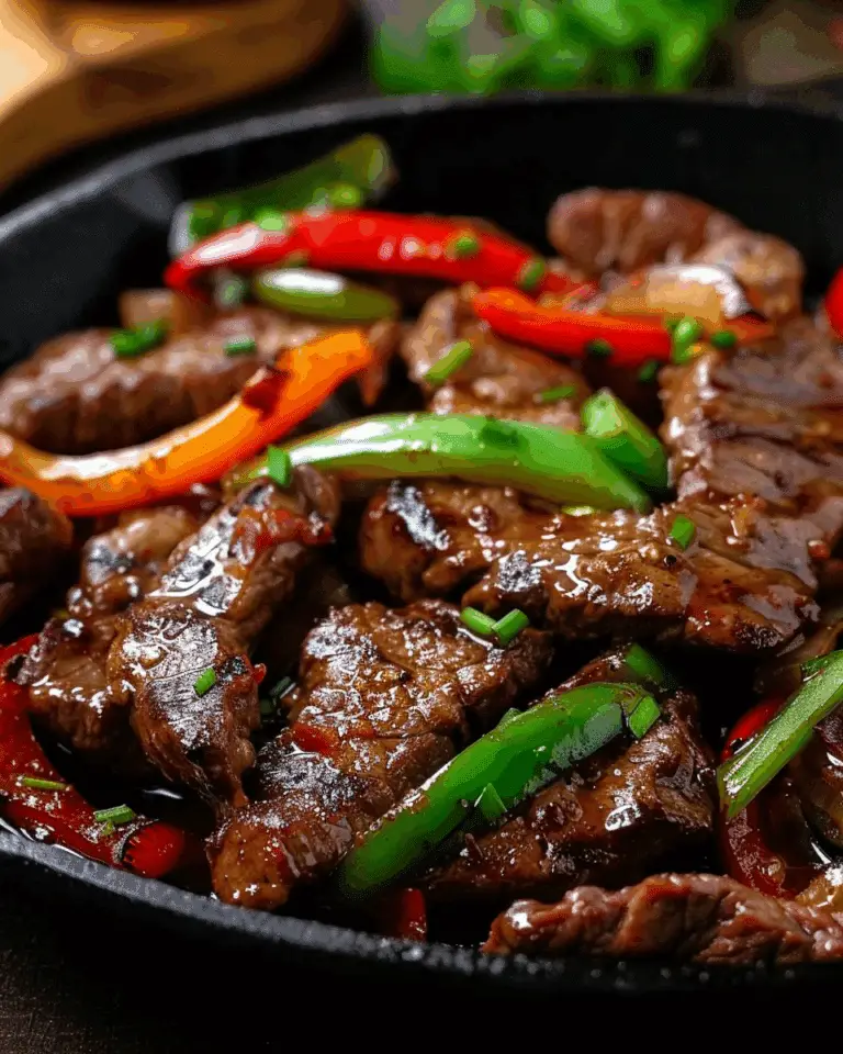 Sizzling Pepper Steak with Onions