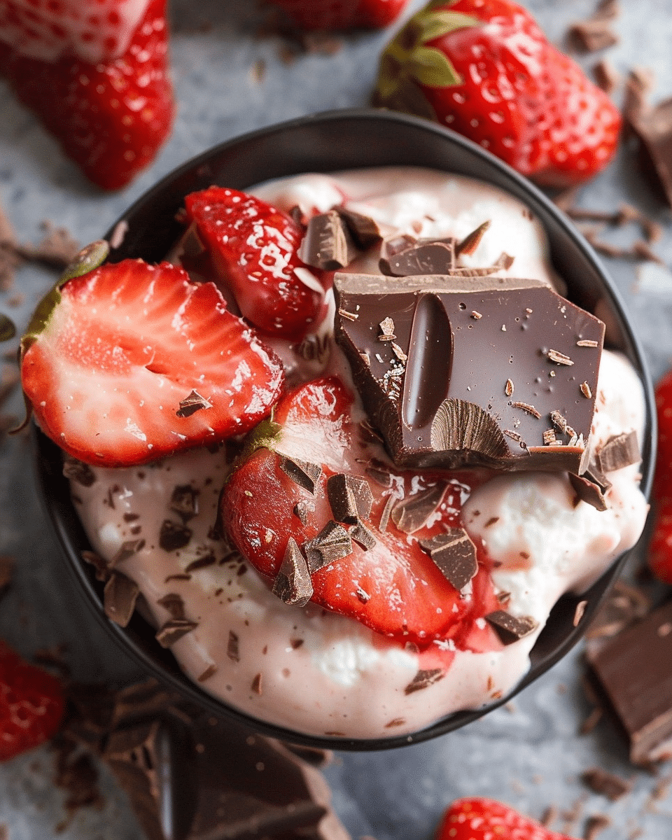 Chocolate Strawberry Yogurt Clusters