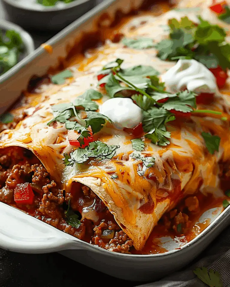 Easy Ground Beef Enchiladas